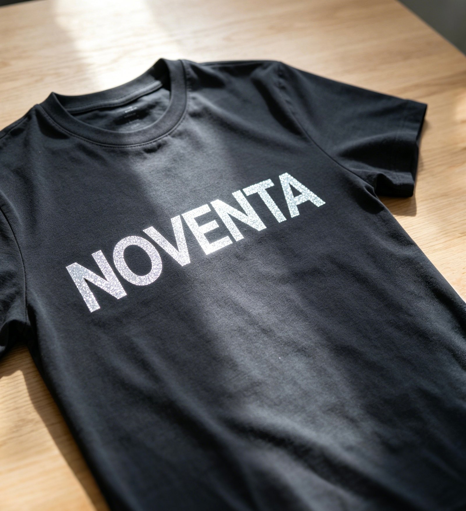 Reflective printing finish on custom apparel