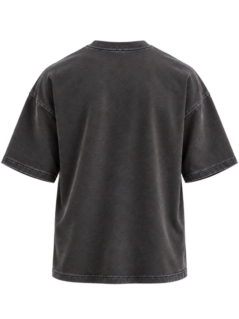 NOVITA 260gsm Oversized Boxy Tee - Drop Shoulder, Puff Print Back - back