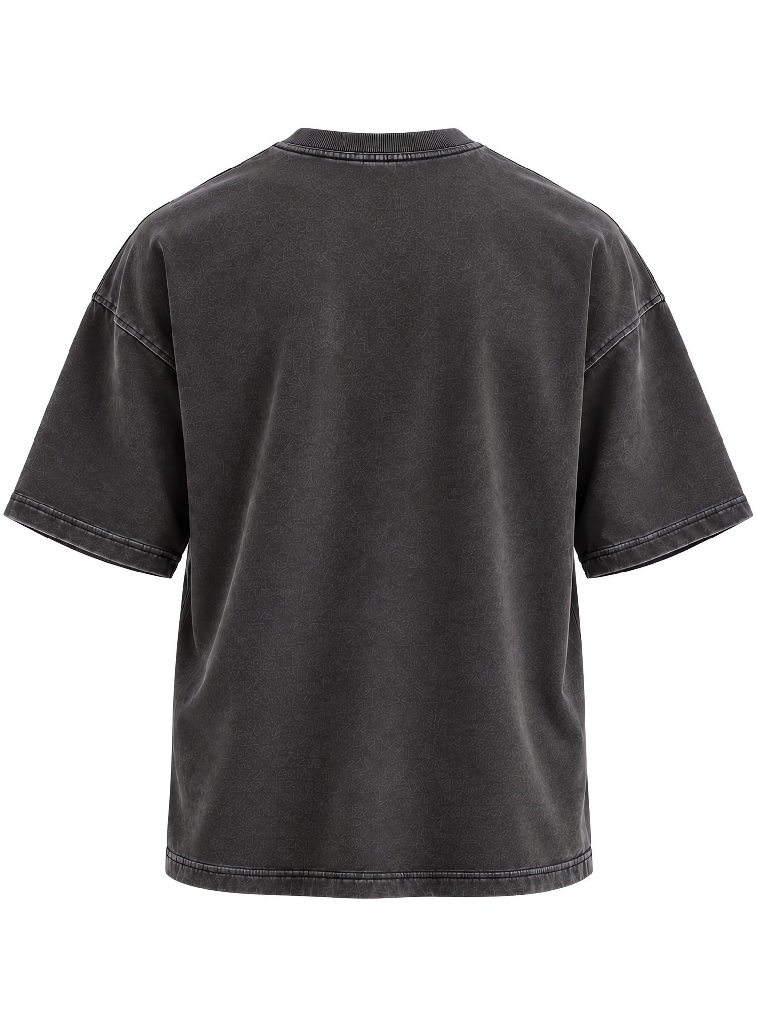 260gsm Oversized Boxy Tee — Drop Shoulder & Puff Print Back