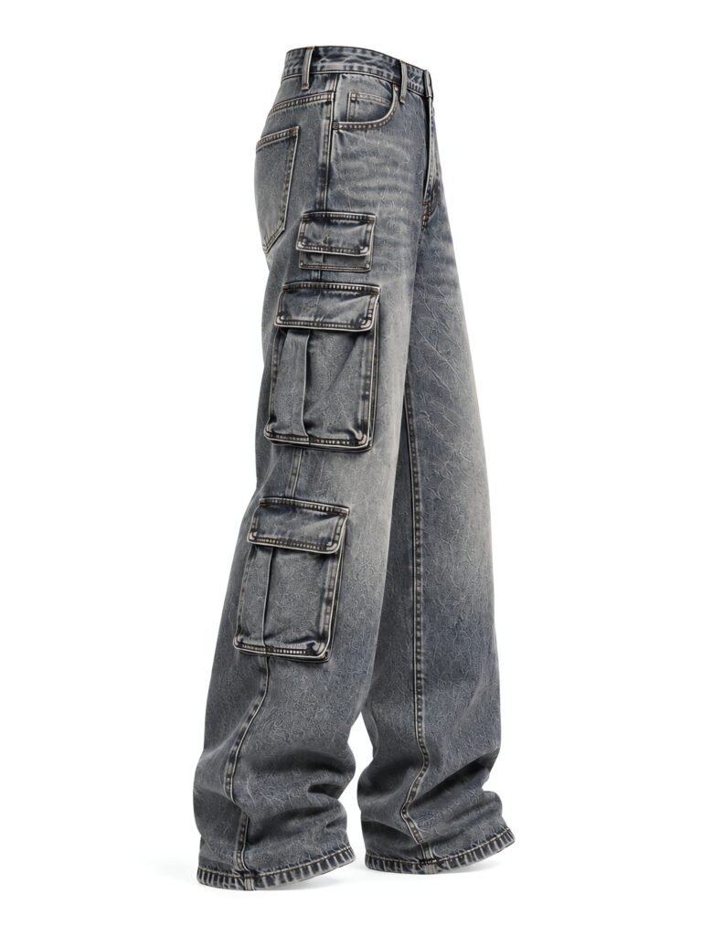 NOVITA Acid-Splash Jeans - Splatter Print + Bleach Effect - view-1