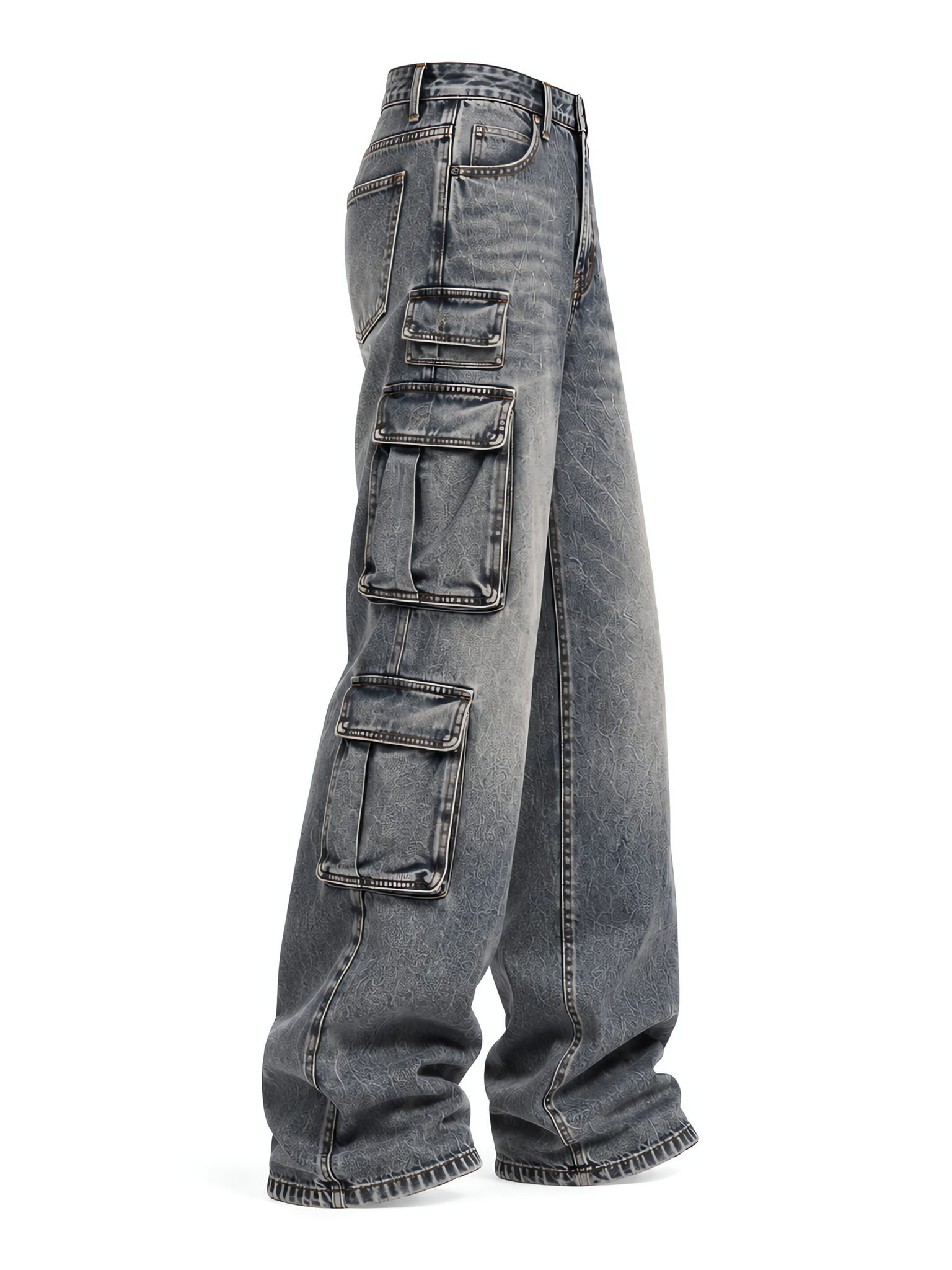 Acid-splash jeans with a splatter print and bleach effect on a custom denim style