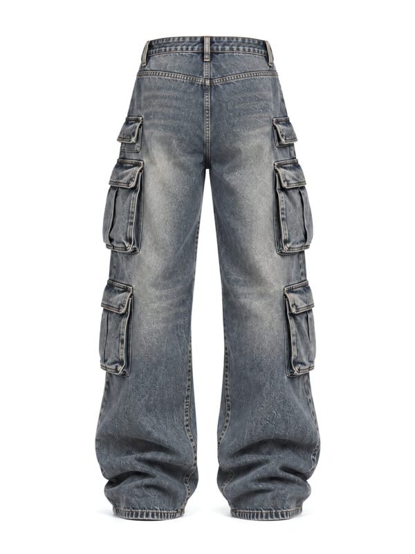 NOVITA Acid-Splash Jeans - Splatter Print + Bleach Effect - view-4