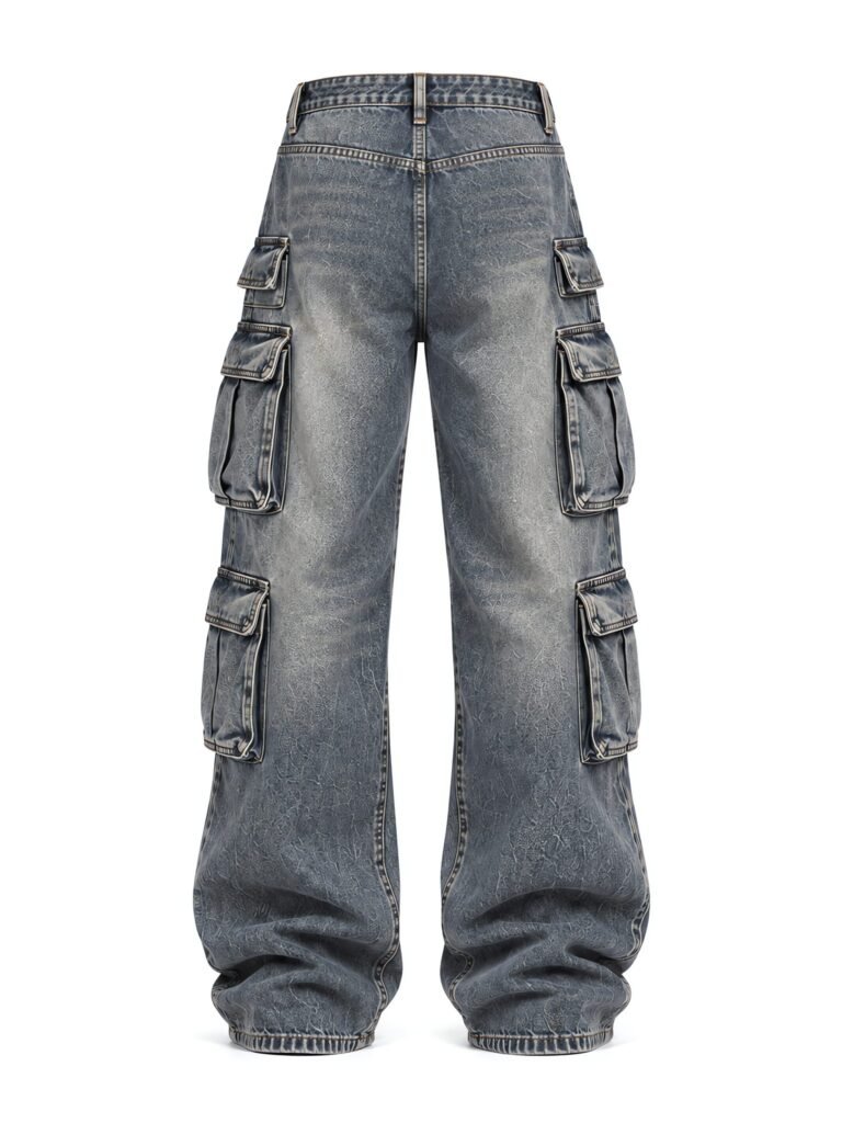 NOVITA Acid-Splash Jeans - Splatter Print + Bleach Effect - view-4