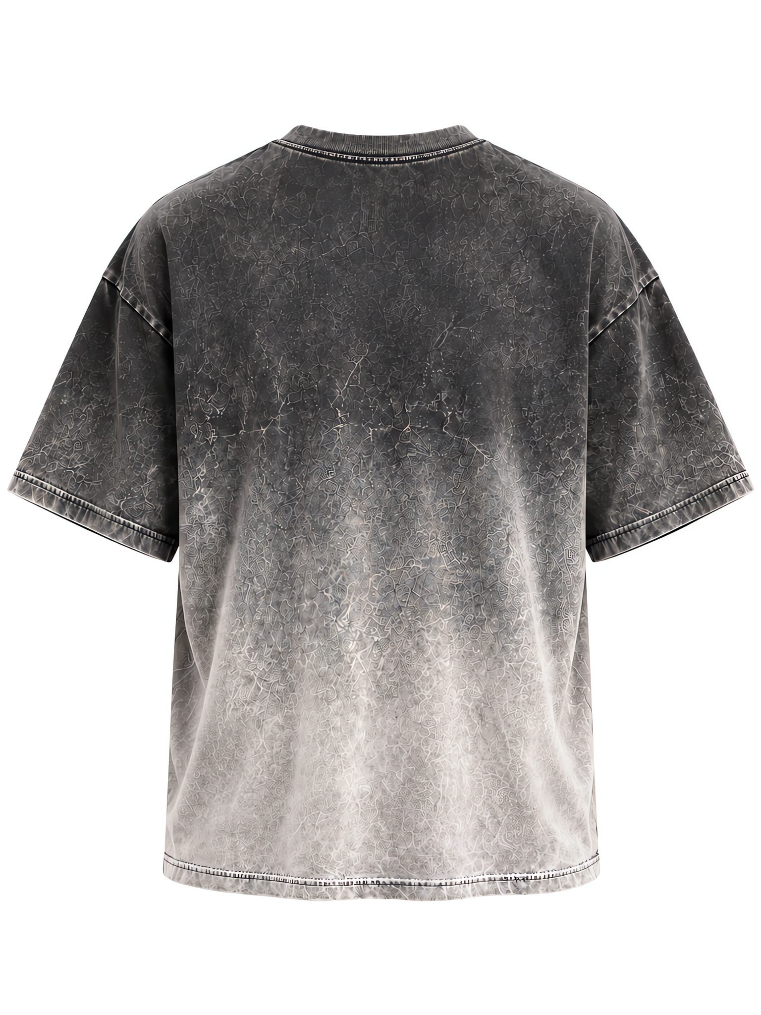 Vintage Acid-Wash Gradient Tee — Garment-Dyed Streetwear