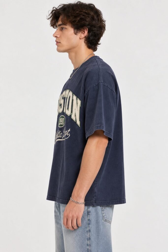 NOVITA Appliqué & Chain-Stitch Graphic Tee - Collegiate Series - view-67