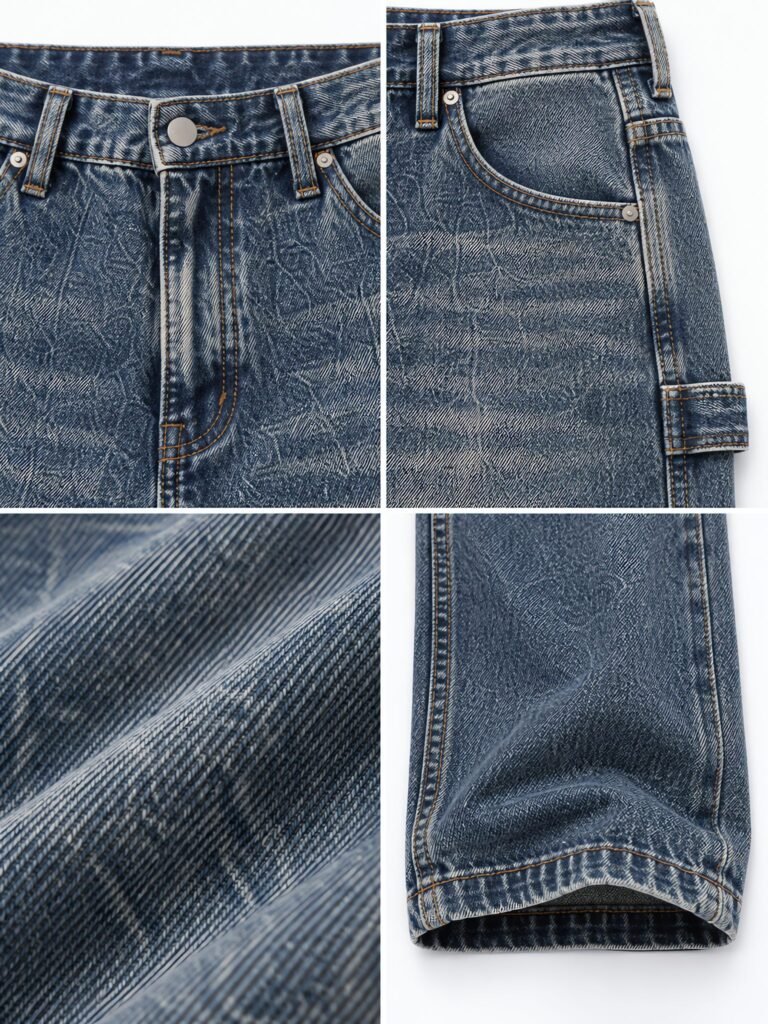 NOVITA Double-Knee Work Jeans - Relaxed Carpenter Fit - view-3