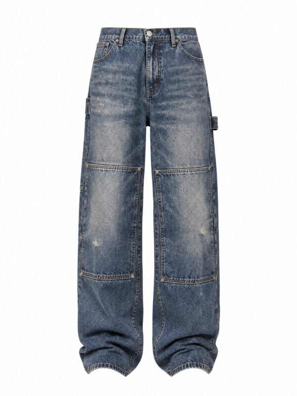 NOVITA Double-Knee Work Jeans - Relaxed Carpenter Fit - view-4
