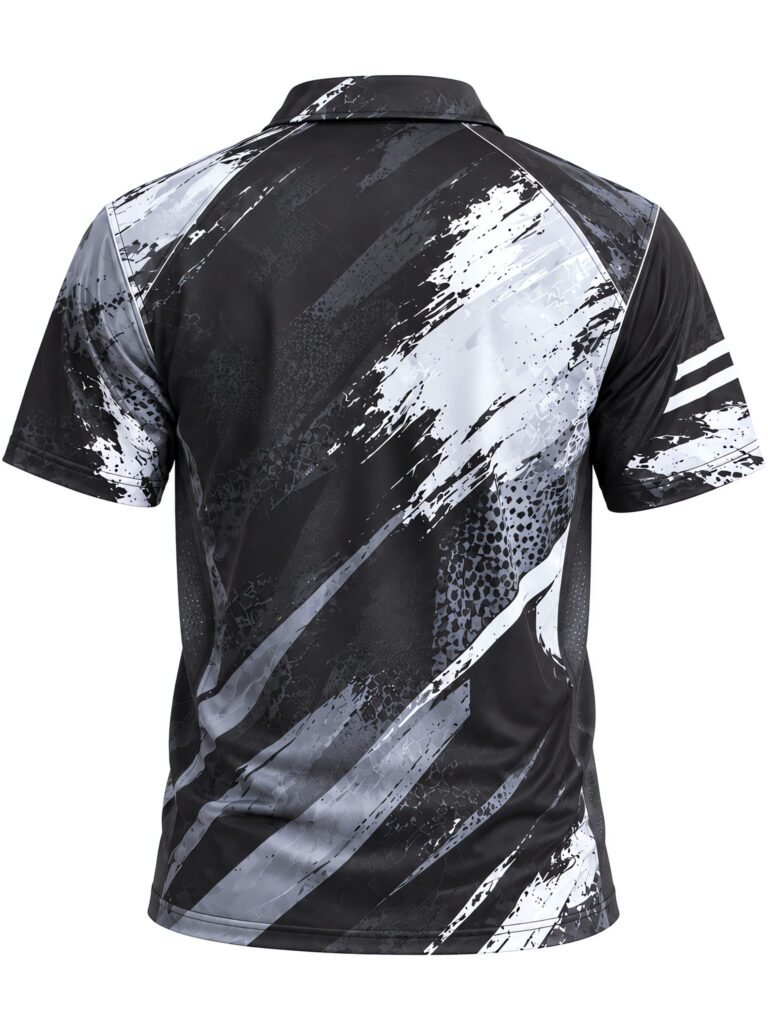 NOVITA Full-Print Sublimation Polo - All-Over Team Graphics - back