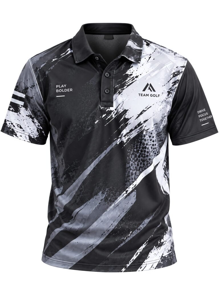 NOVITA Full-Print Sublimation Polo - All-Over Team Graphics - front