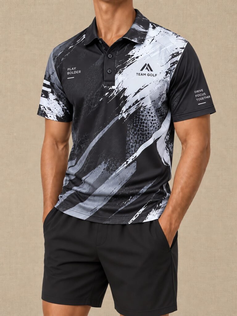 NOVITA Full-Print Sublimation Polo - All-Over Team Graphics - lifestyle