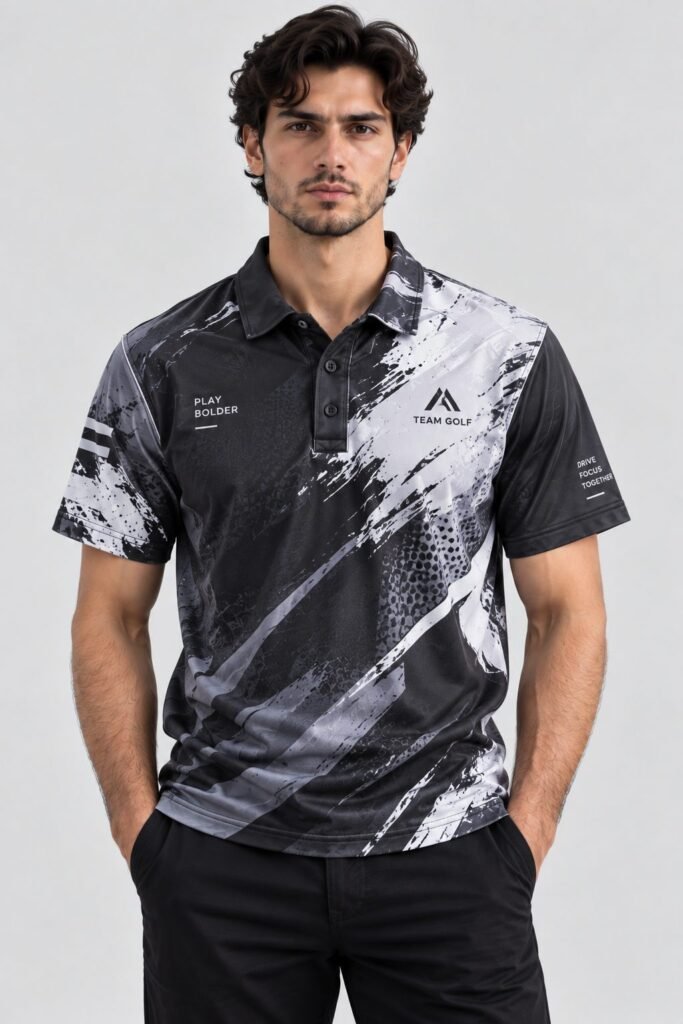 NOVITA Full-Print Sublimation Polo - All-Over Team Graphics - view-677092