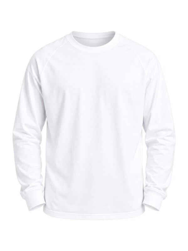 NOVITA Long-Sleeve Layering Tee - Slim Crew, Ribbed Cuff - front