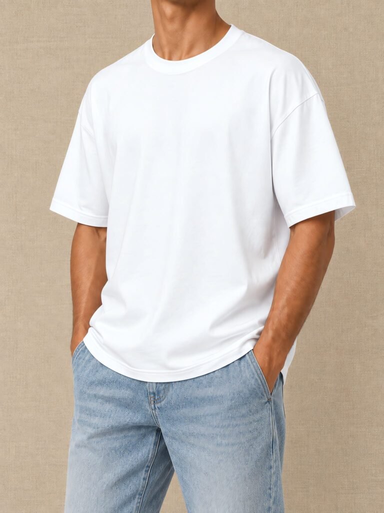 NOVITA Plain Blank Tee Program - Wholesale Packs for Printing - lifestyle