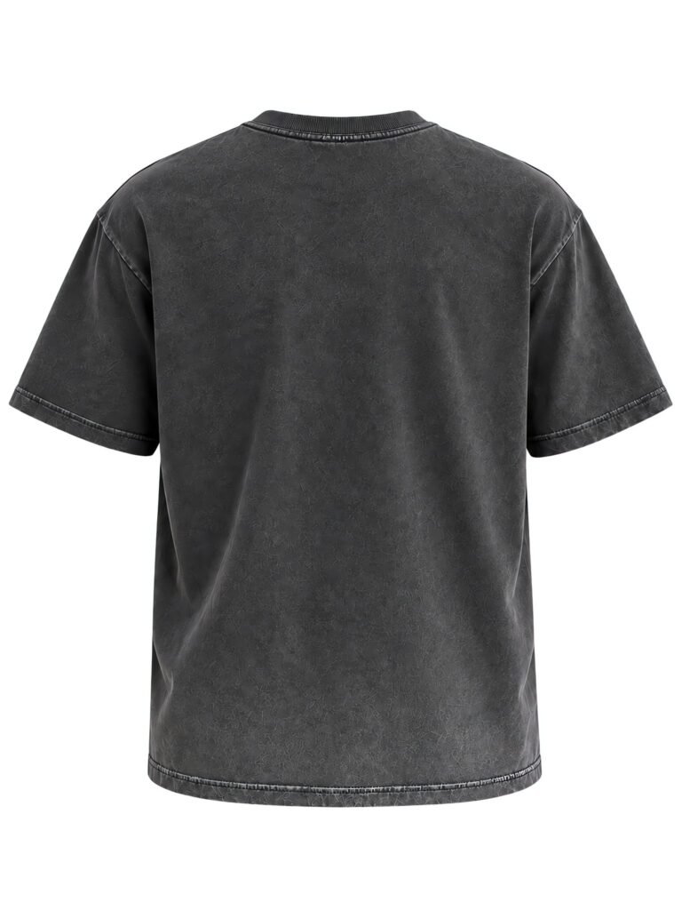 NOVITA Pocket Tee with Custom Woven Label - Private Label Ready - back