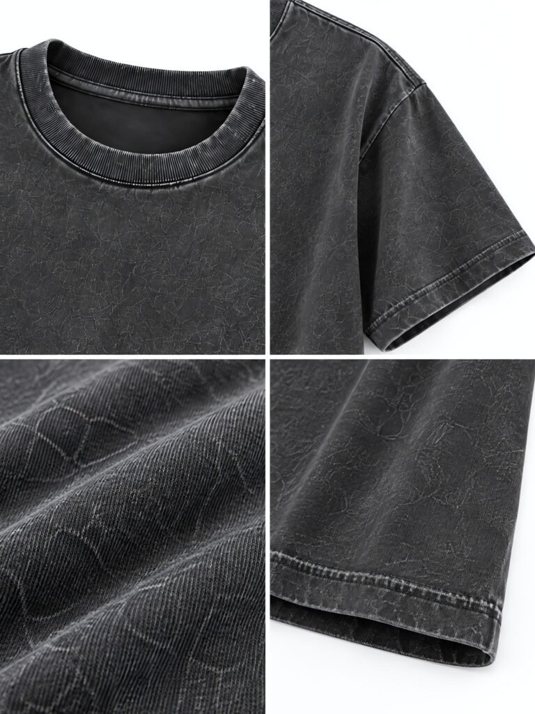 NOVITA Pocket Tee with Custom Woven Label - Private Label Ready - detail-grid