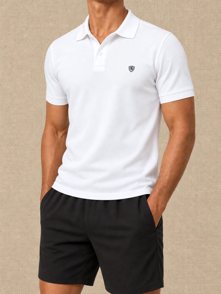 NOVITA Two-Tone Contrast Collar Polo - Corporate Uniform Line - lifestyle