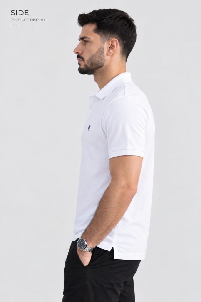 NOVITA Two-Tone Contrast Collar Polo - Corporate Uniform Line - view-13