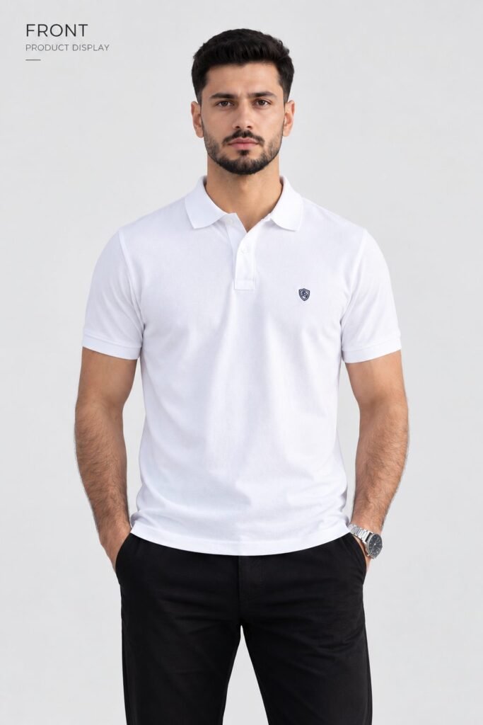 NOVITA Two-Tone Contrast Collar Polo - Corporate Uniform Line - view-8