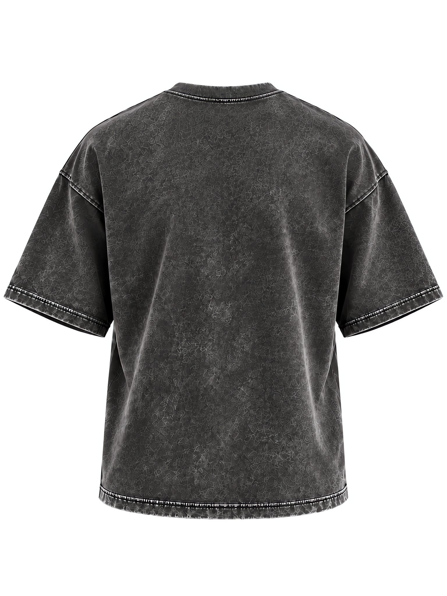 Mineral-Wash Boxy Tee — Vintage Garment-Dyed Streetwear
