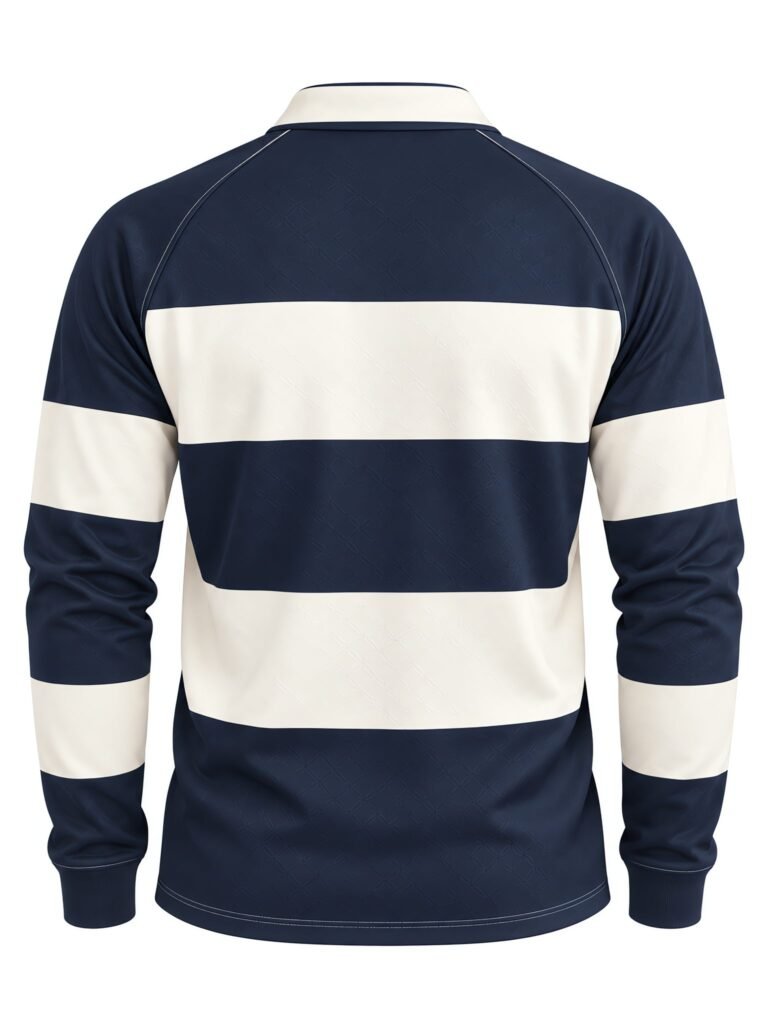 NOVITA Zip-Up Track Polo - Quarter Zip, Side-Vent Hem - back
