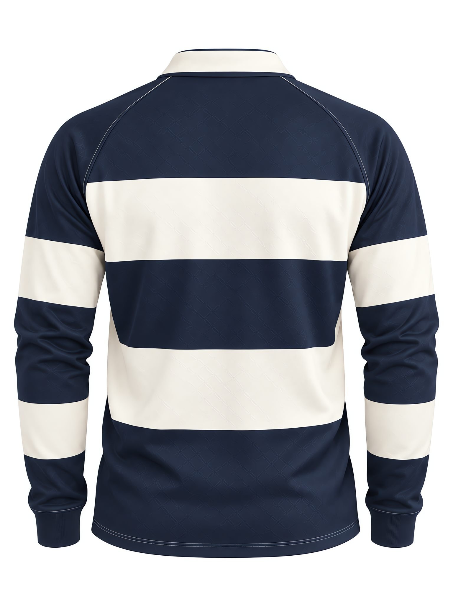 Zip-Up Track Polo — Quarter-Zip & Side-Vent Hem — Back View