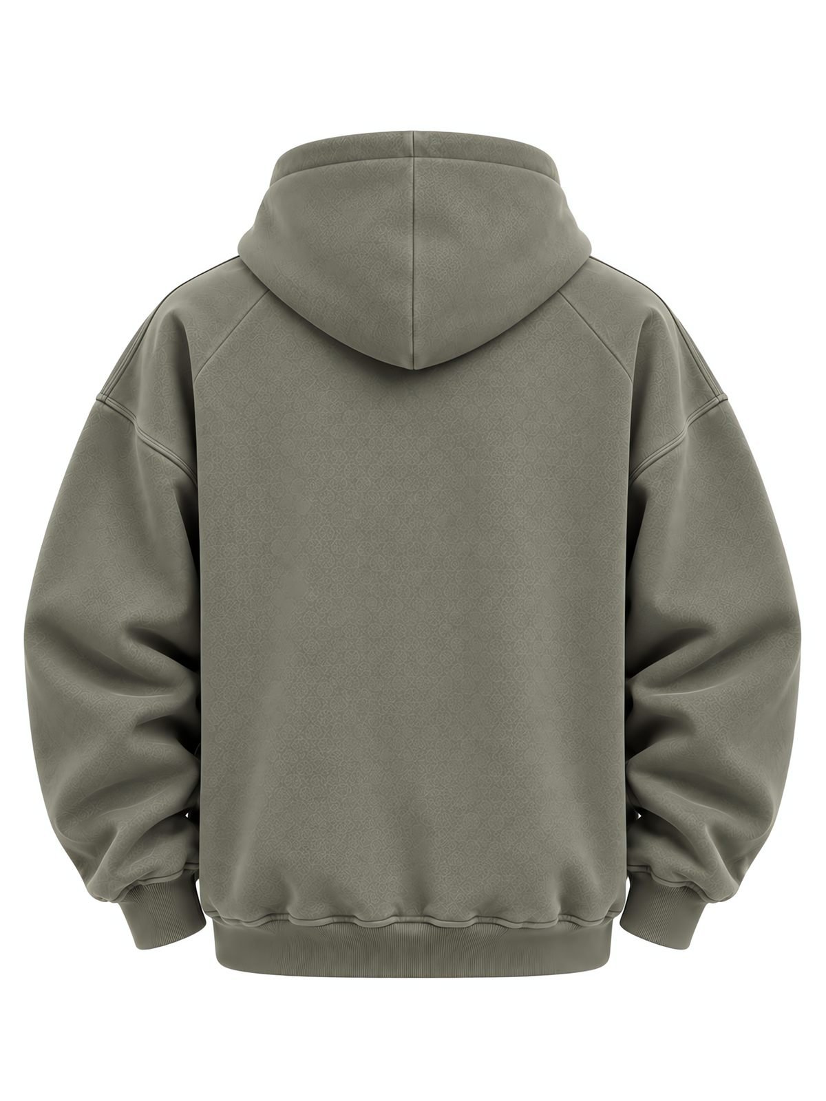 Raglan Pullover Hoodie in sage — back view