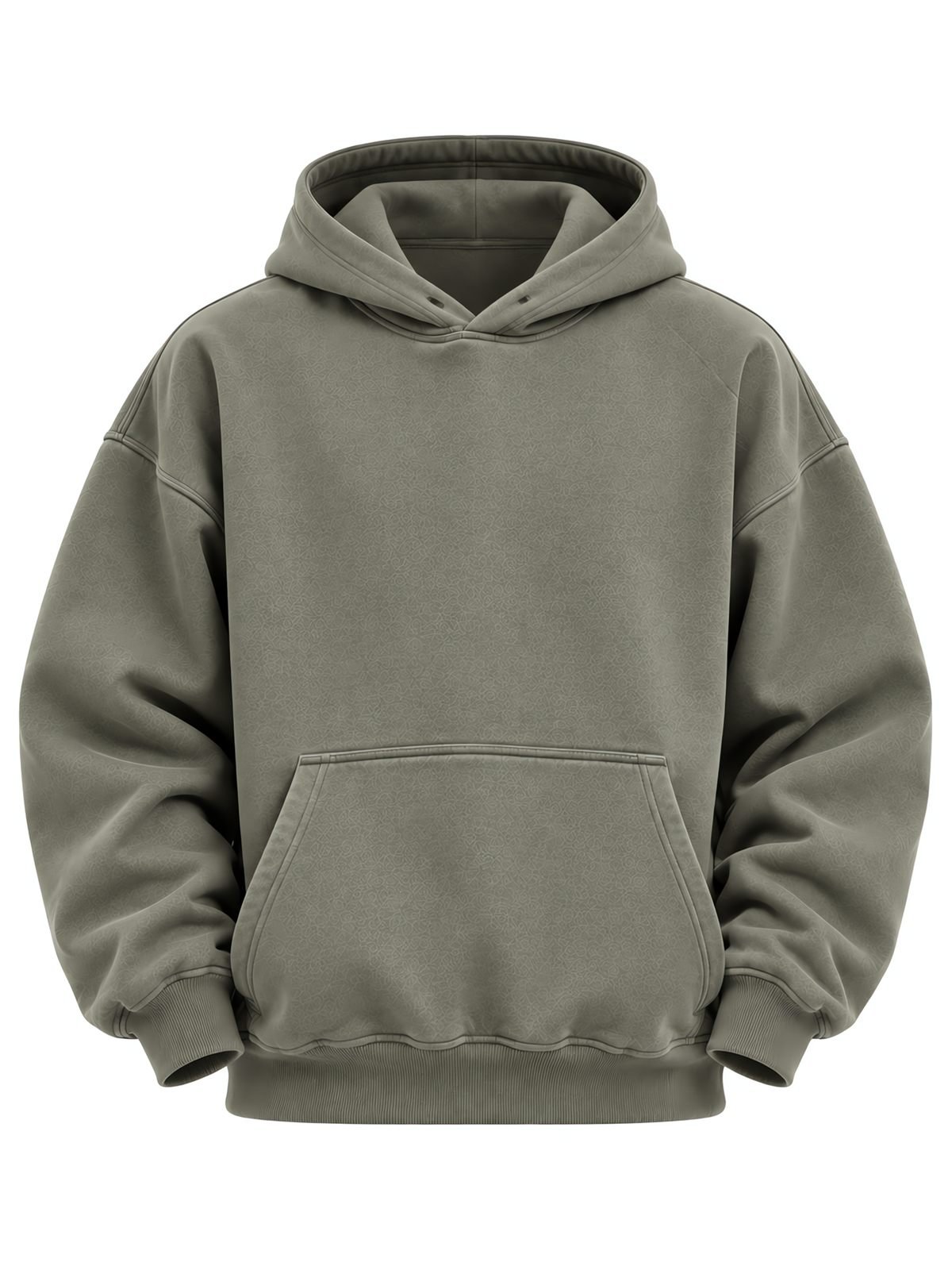Raglan Pullover Hoodie in sage — front view