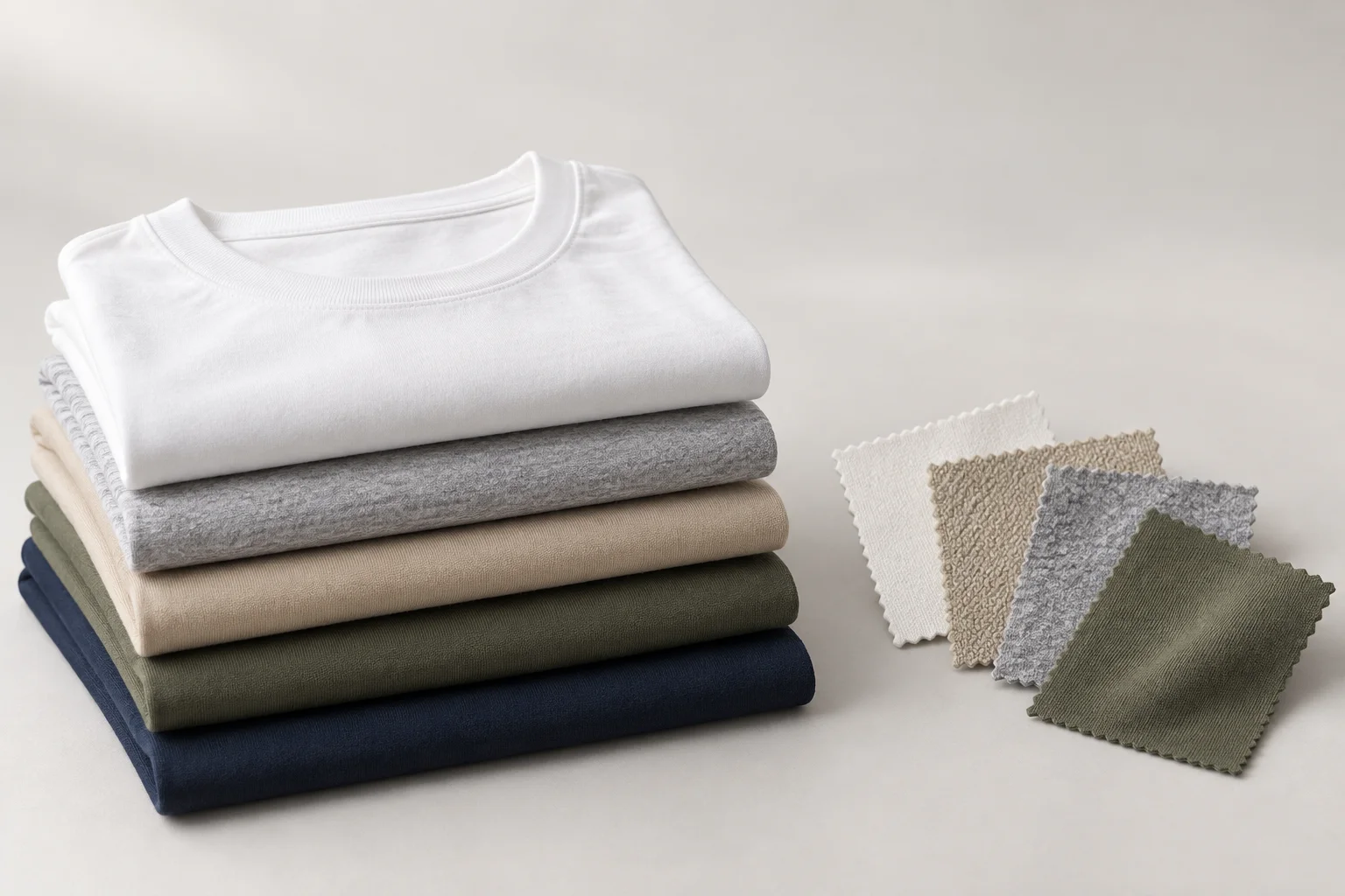 Guide: t-shirt fabric types for custom programmes