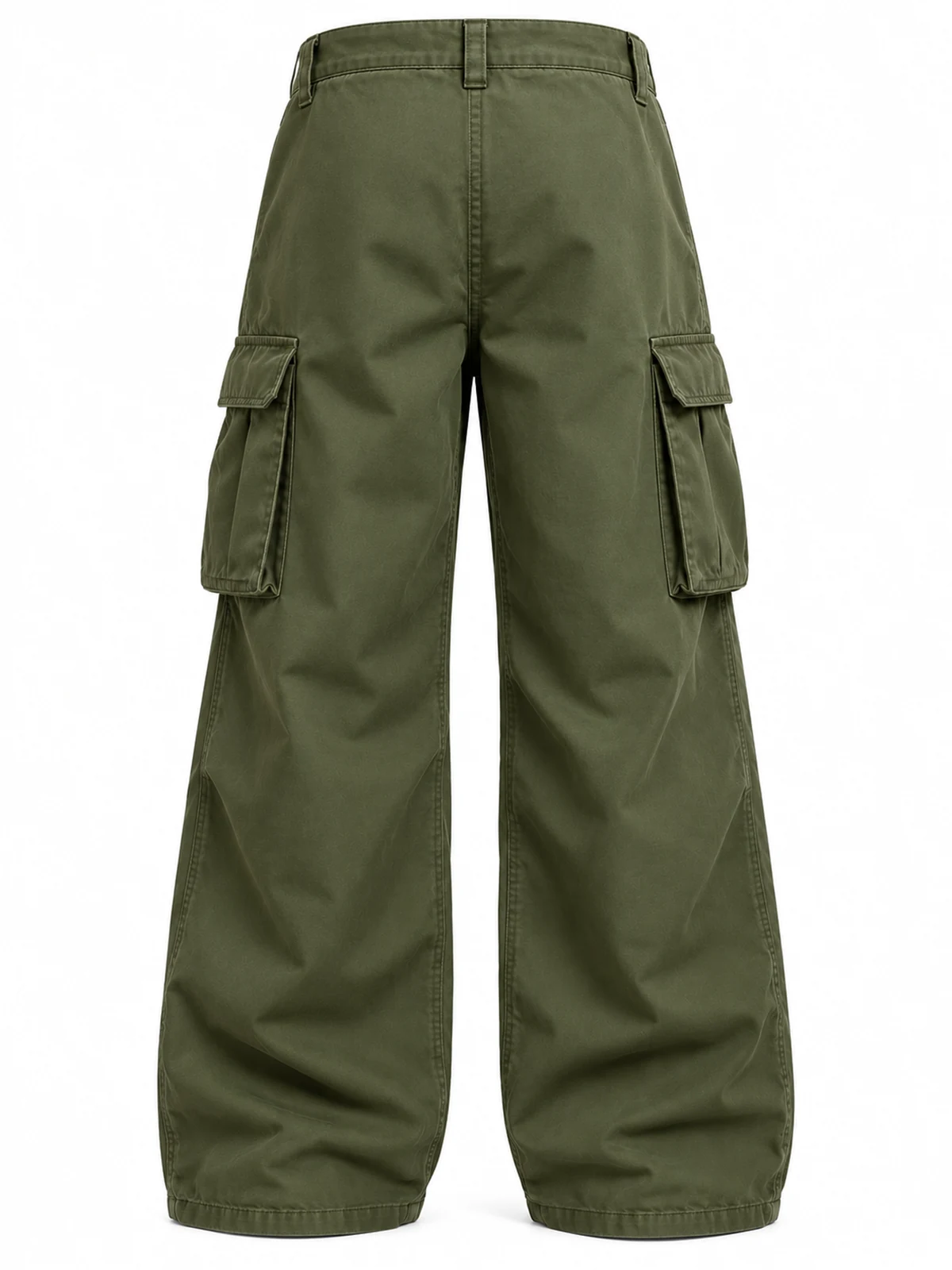 Baggy Cargo Pants, back view reference