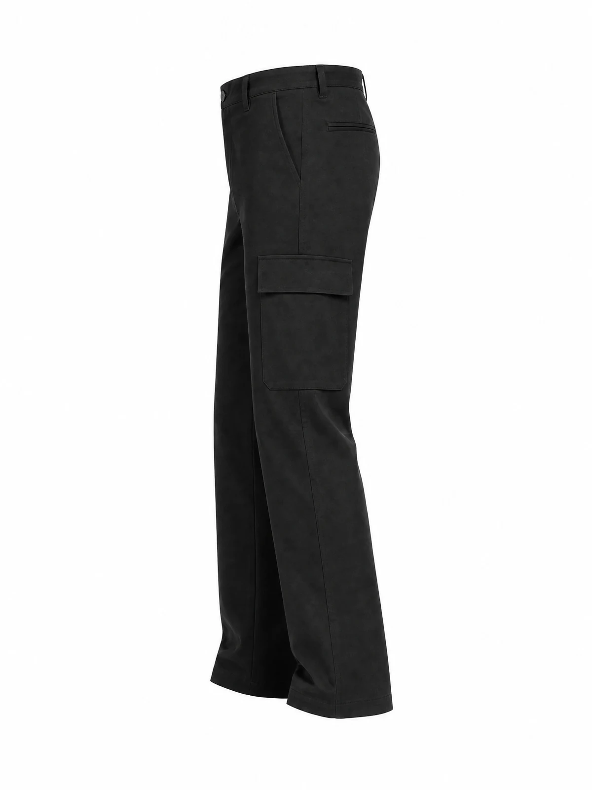 Minimal Pocket Cargo Pants, side view reference
