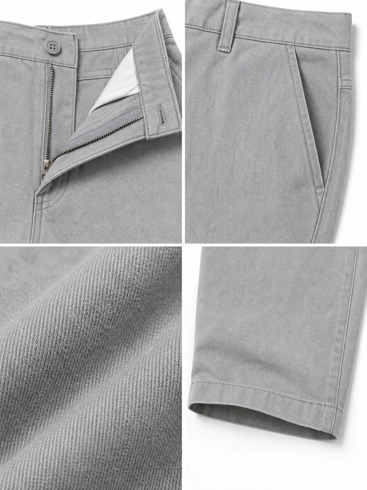 Relaxed-Fit Twill Pants, construction details reference