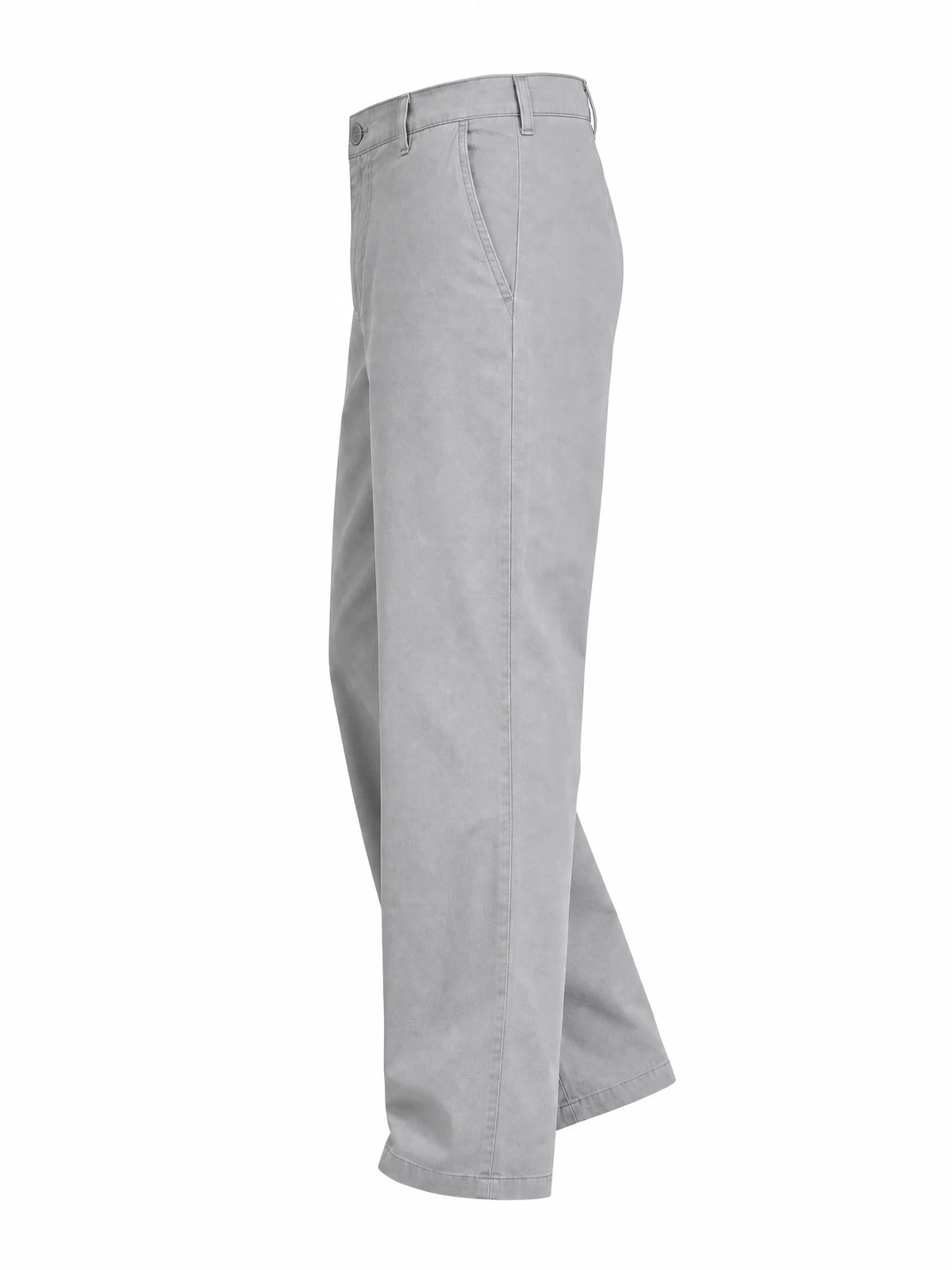 Relaxed-Fit Twill Pants, side view reference