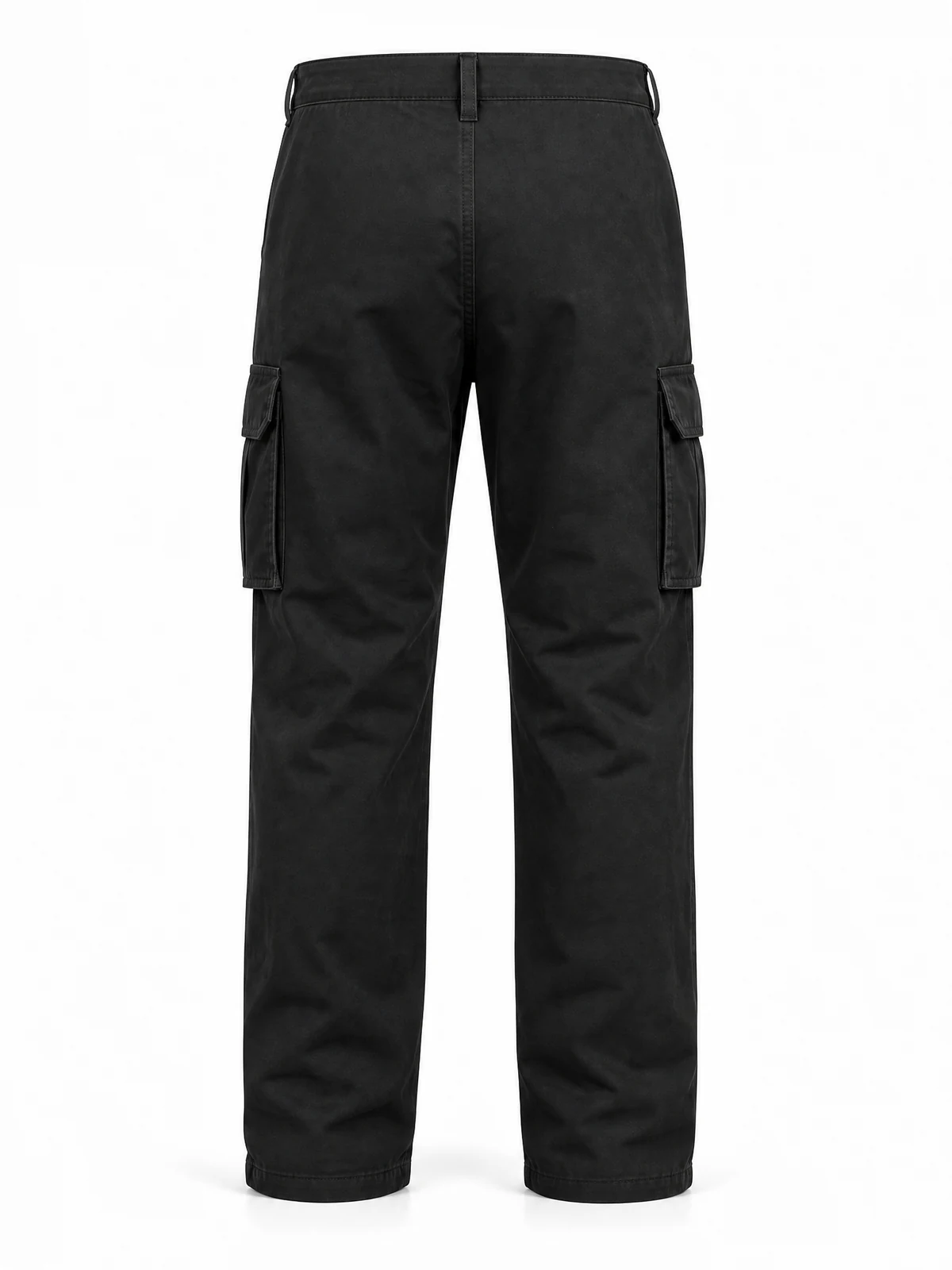 Straight-Leg Multi-Pocket Cargo Pants, back view reference