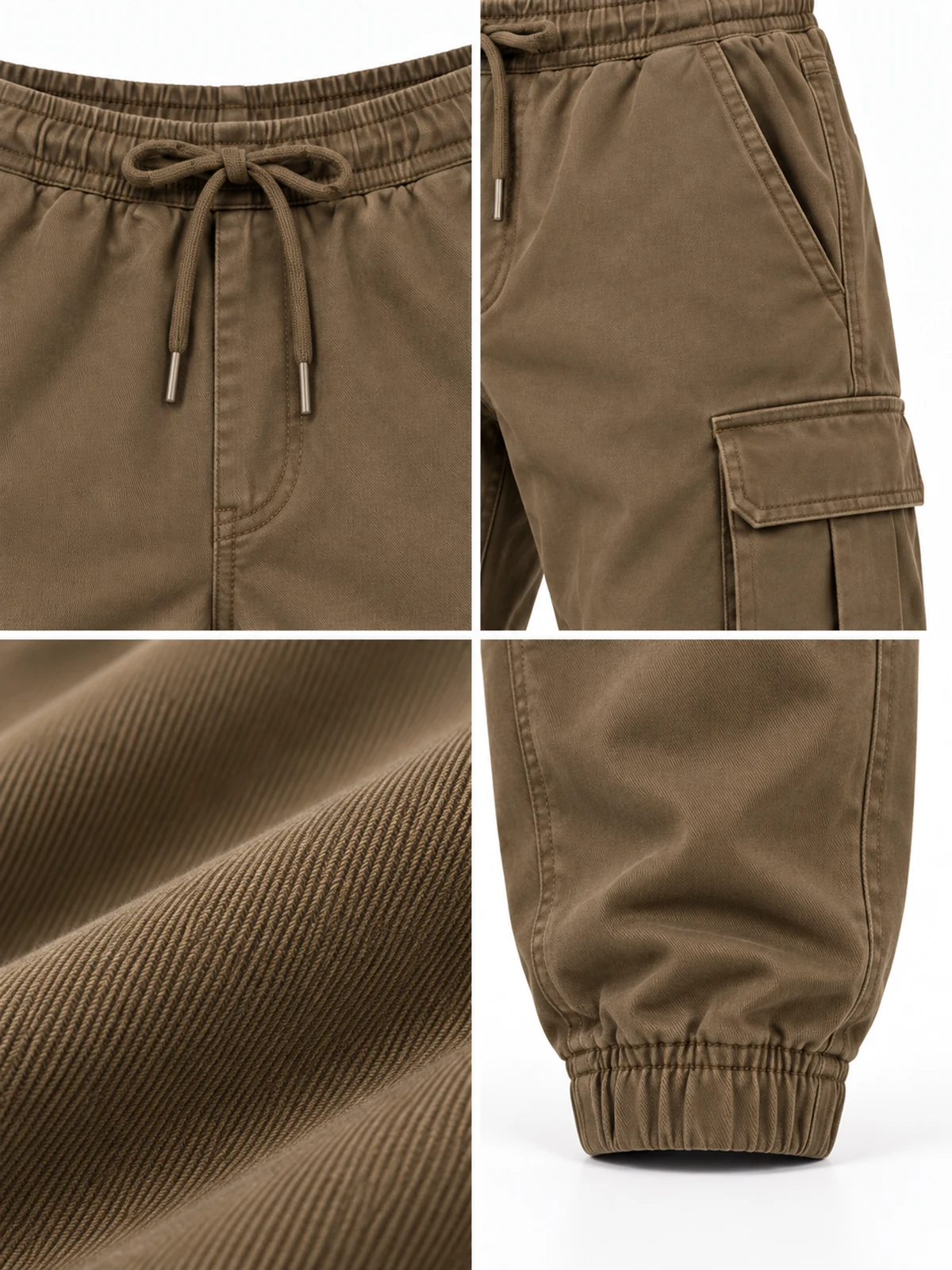 Tapered Cargo Jogger Pants, construction details reference